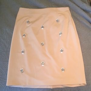 Plush (pale pink) pencil skirt
